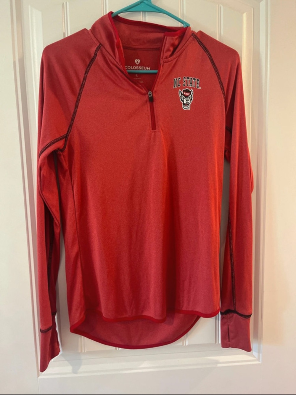 Colosseum Red NC State Quarter-Zip Youth Pullover